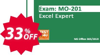 MO-201 Excel Expert Exam Coupon code 33% discount 