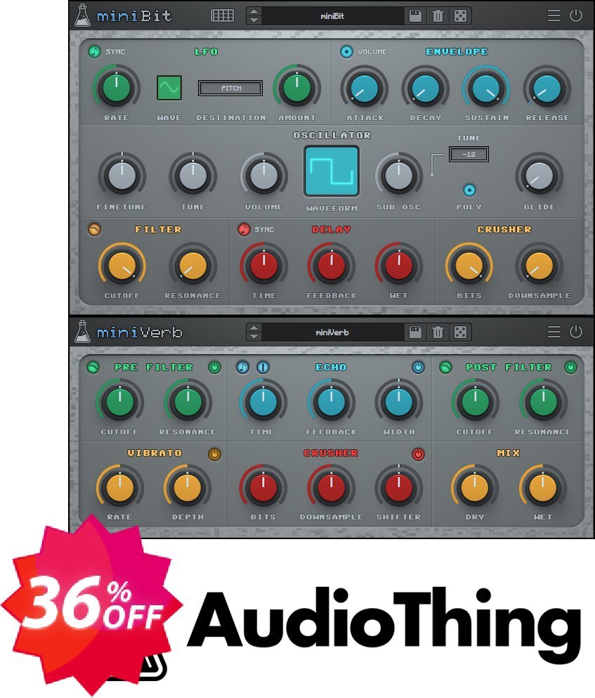 AudioThing miniVerb Coupon code 36% discount 