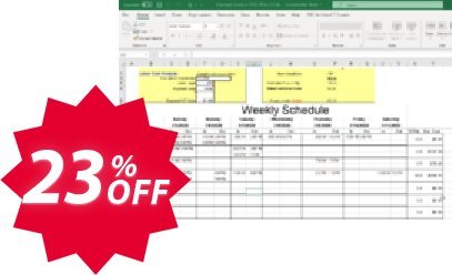 Employee Scheduling Spreadsheet Coupon code 23% discount 