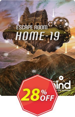 Home-19 Escape Room Coupon code 28% discount 