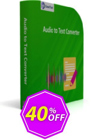 EaseText Audio to Text Converter for MAC Coupon code 40% discount 