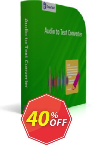 EaseText Audio to Text Converter Renewal Coupon code 40% discount 