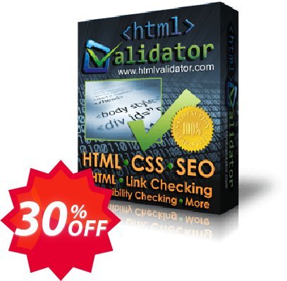 CSS HTML Validator Home Coupon code 30% discount 