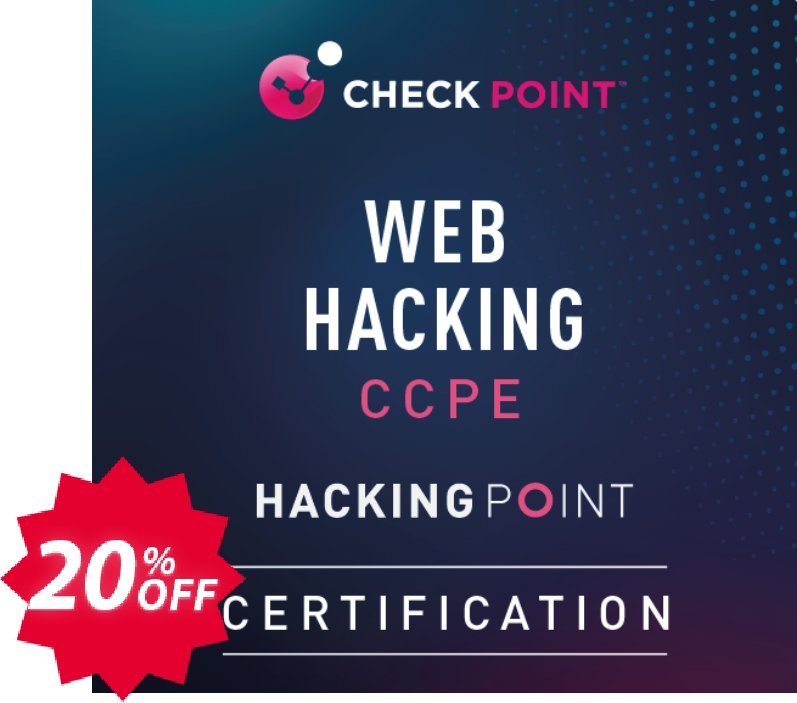 Web Hacking Coupon code 20% discount 