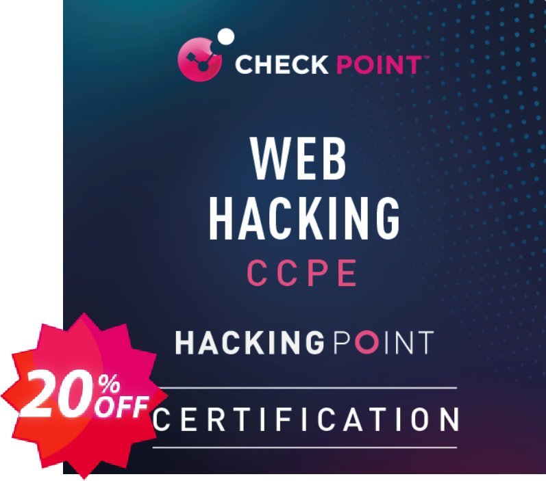 Web Hacking Exam Coupon code 20% discount 