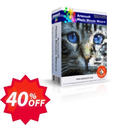 Artensoft Photo Mosaic Wizard, Service Plan  Coupon code 40% discount 
