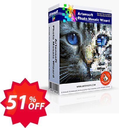 Artensoft Photo Mosaic Wizard Coupon code 51% discount 