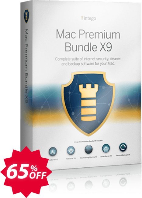 Intego MAC Premium Bundle X9 Coupon code 65% discount 