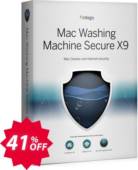 Intego MAC Washing MAChine Secure X9 Coupon code 41% discount 