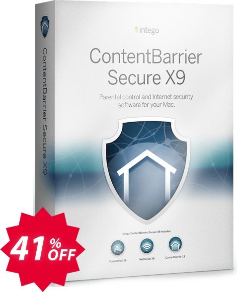Intego ContentBarrier Secure X9 Coupon code 41% discount 