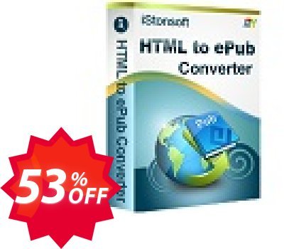 iStonsoft HTML to ePub Converter Coupon code 53% discount 