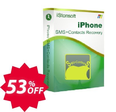 iStonsoft iPhone SMS+Contacts Recovery Coupon code 53% discount 