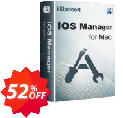 iStonsoft iOS Manager for MAC Coupon code 52% discount 