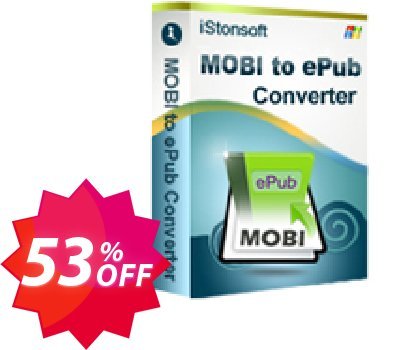 iStonsoft MOBI to ePub Converter Coupon code 53% discount 