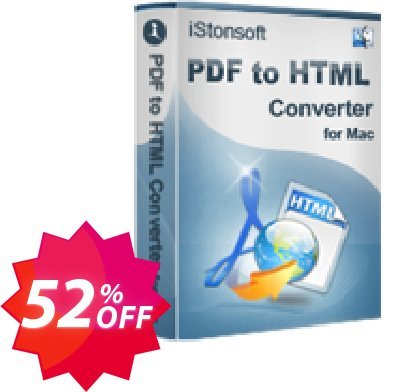 iStonsoft PDF to HTML Converter for MAC Coupon code 52% discount 