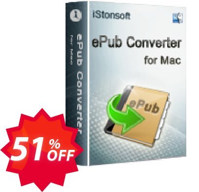 iStonsoft ePub Converter for MAC Coupon code 51% discount 