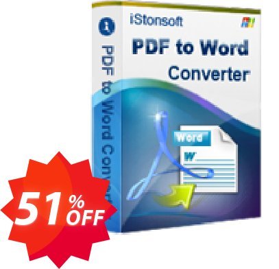 iStonsoft PDF to Word Converter Coupon code 51% discount 