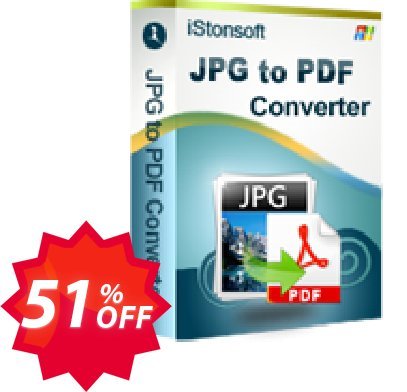 iStonsoft JPG to PDF Converter Coupon code 51% discount 
