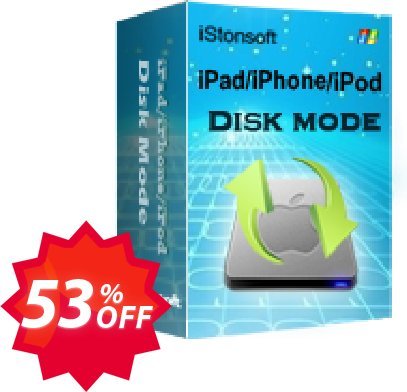 iStonsoft iPad/iPhone/iPod Disk Mode Coupon code 53% discount 