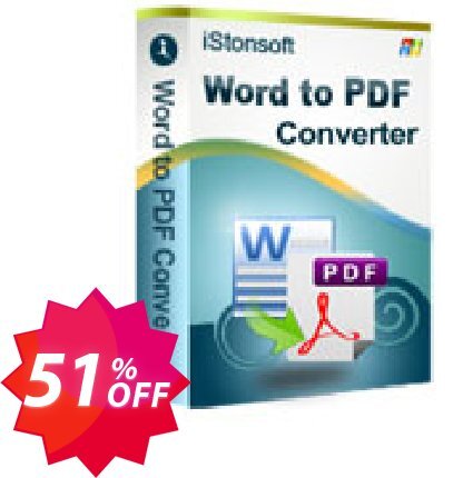 iStonsoft Word to PDF Converter Coupon code 51% discount 