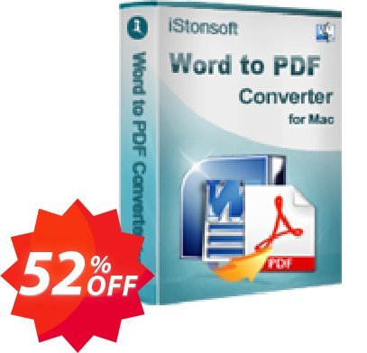 iStonsoft Word to PDF Converter for MAC Coupon code 52% discount 