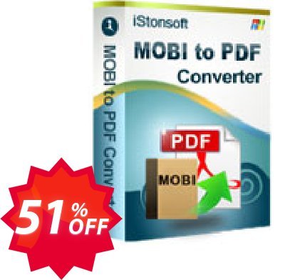 iStonsoft MOBI to PDF Converter Coupon code 51% discount 