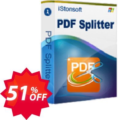 iStonsoft PDF Splitter Coupon code 51% discount 