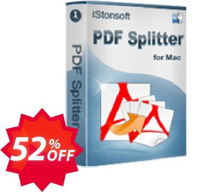 iStonsoft PDF Splitter for MAC Coupon code 52% discount 