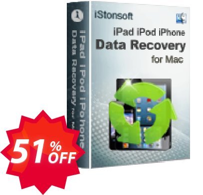 iStonsoft iPad/iPod/iPhone Data Recovery for MAC Coupon code 51% discount 