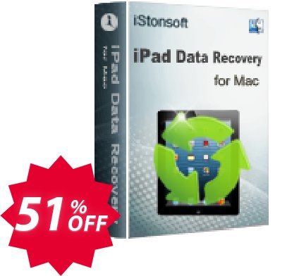 iStonsoft iPad Data Recovery for MAC Coupon code 51% discount 