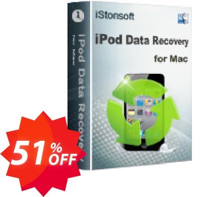 iStonsoft iPod Data Recovery for MAC Coupon code 51% discount 