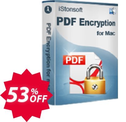 iStonsoft PDF Encryption for MAC Coupon code 53% discount 