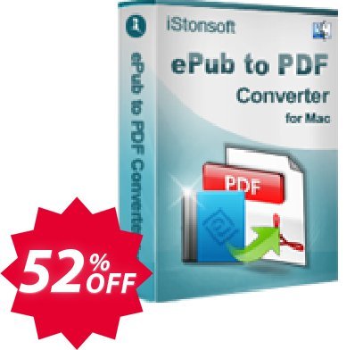 iStonsoft ePub to PDF Converter for MAC Coupon code 52% discount 