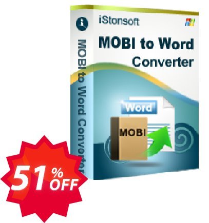 iStonsoft MOBI to Word Converter Coupon code 51% discount 