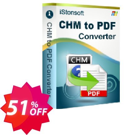 iStonsoft CHM to PDF Converter Coupon code 51% discount 