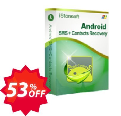 iStonsoft Android SMS+Contacts Recovery Coupon code 53% discount 