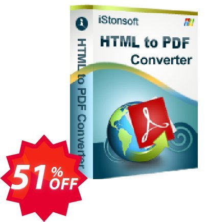 iStonsoft HTML to PDF Converter Coupon code 51% discount 