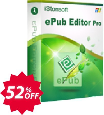 iStonsoft ePub Editor Pro Coupon code 52% discount 