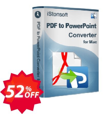 iStonsoft PDF to PowerPoint Converter for MAC Coupon code 52% discount 