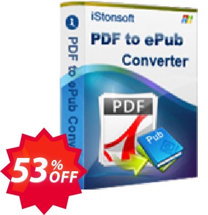 iStonsoft PDF to ePub Converter Coupon code 53% discount 