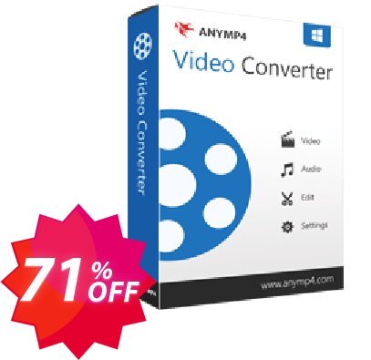 AnyMP4 Video Converter Lifetime Coupon code 71% discount 