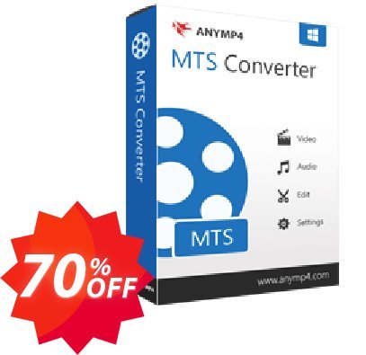 AnyMP4 MTS Converter Lifetime Coupon code 70% discount 