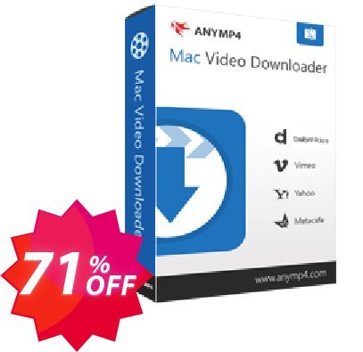AnyMP4 MAC Video Downloader Coupon code 71% discount 