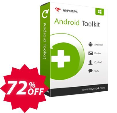 AnyMP4 Broken Android Data Recovery Coupon code 72% discount 
