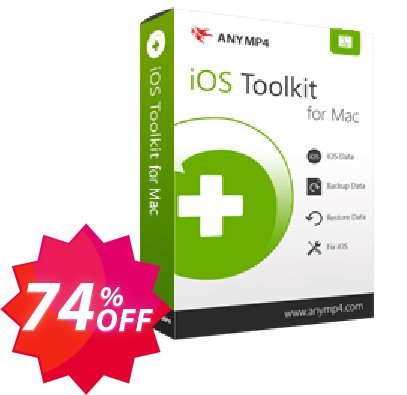 AnyMP4 iOS Data Backup & Restore for MAC Coupon code 74% discount 