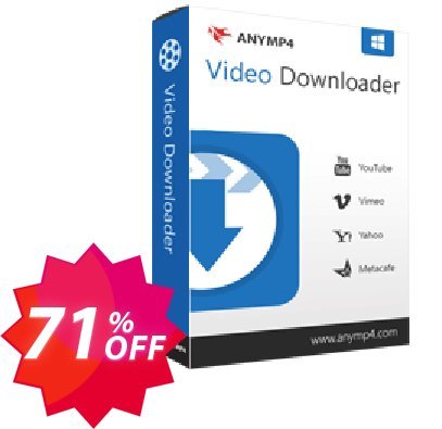 AnyMP4 Video Downloader Coupon code 71% discount 