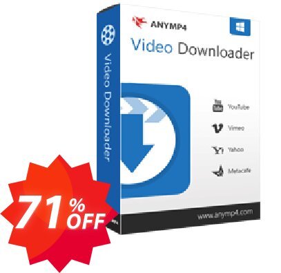 AnyMP4 Video Downloader Coupon code 71% discount 