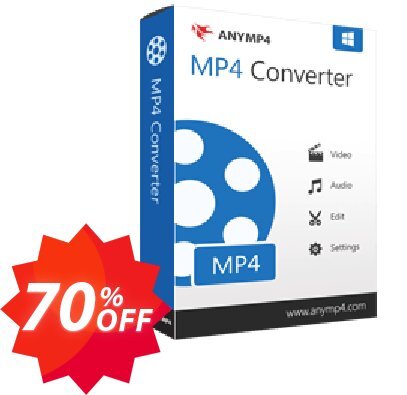 AnyMP4 MP4 Converter Lifetime Coupon code 70% discount 