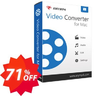 AnyMP4 Video Converter for MAC Coupon code 71% discount 