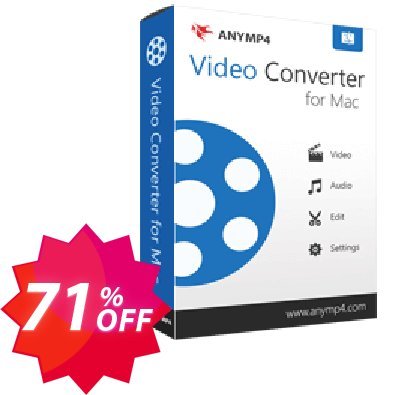 AnyMP4 Video Converter for MAC Lifetime Coupon code 71% discount 